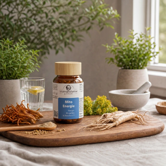 Produktlinie Energie & Stoffwechsel mit Ingwer, Ginseng und Nahrungsergänzung