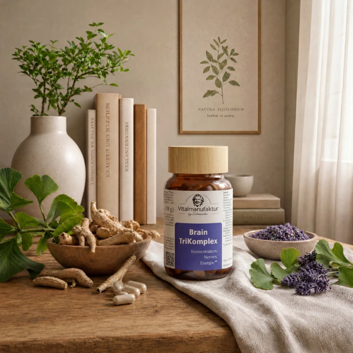 Produktlinie Nerven & Regulation mit Lavendel und Brain TriKomplex Nahrungsergänzung