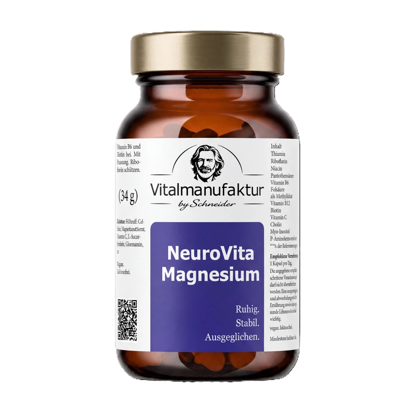 NeuroVita Magnesium – Dein Magnesium für Nerven und Balance.